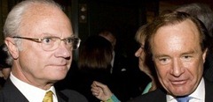 Kungen tillsammans med Anders Lettström