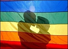 GayFlagKiss