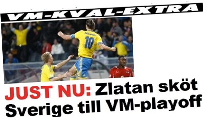 Skärmdump från Expressen
