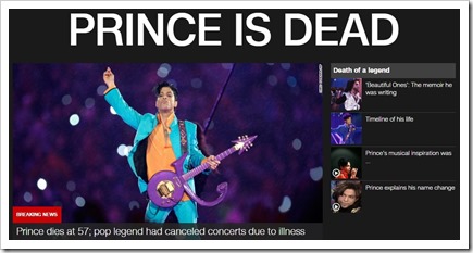 Prince är död