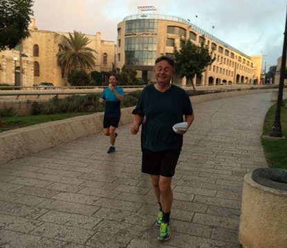 Morgonjogg i Jerusalem 11 maj 2016 Morgonjogg i Jerusalem 11 maj 2016
