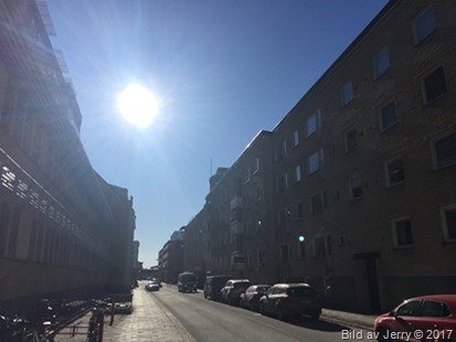 23 mars 2017 Fika på jobbet och solen var med