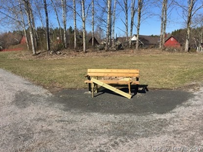 28 april 2017 Ännu en parkbänk