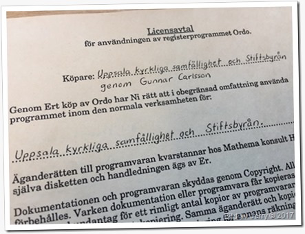 15 maj 2017 Licensavtal för registerprogrammet Ordo 15 maj 2017 Licensavtal för registerprogrammet Ordo