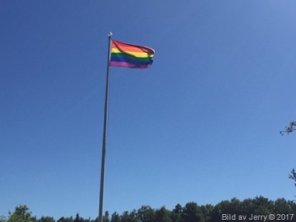 1 juli 2017 Regnbågsflaggan