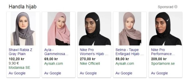hijabförsaljning år 2018